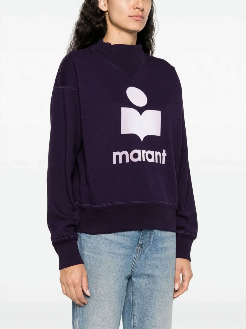 Isabel Marant Étoile Dropped Shoulder Sweatshirt With Light Pink Logo