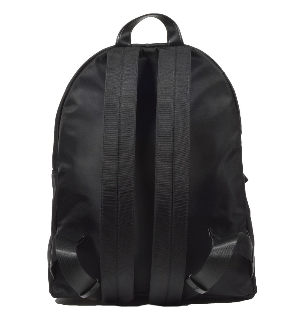 Dsquared2 Icon Backpack In Black Nylon Print