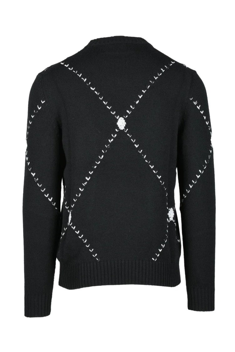 Raw Diamond By Ballantyne Cashmere Sweater - Black