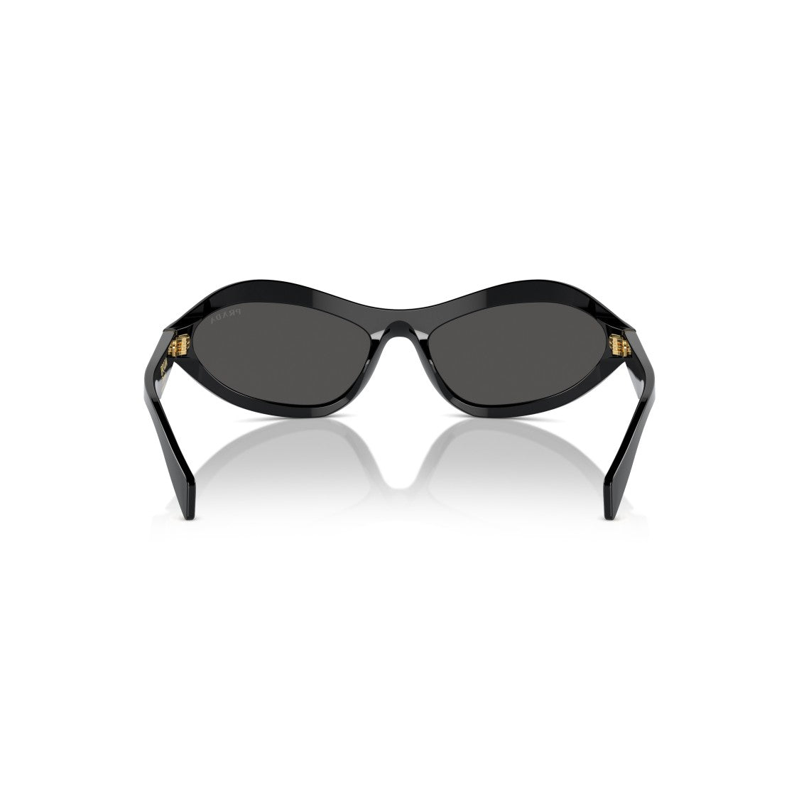 Prada 0Pr A20s Oval-Shape Black Acetate Sunglasses
