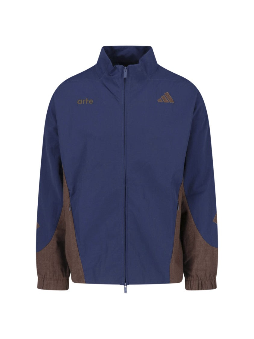 Adidas Blue Z.N.E. Full Zip Stand Collar Tracktop Jacket