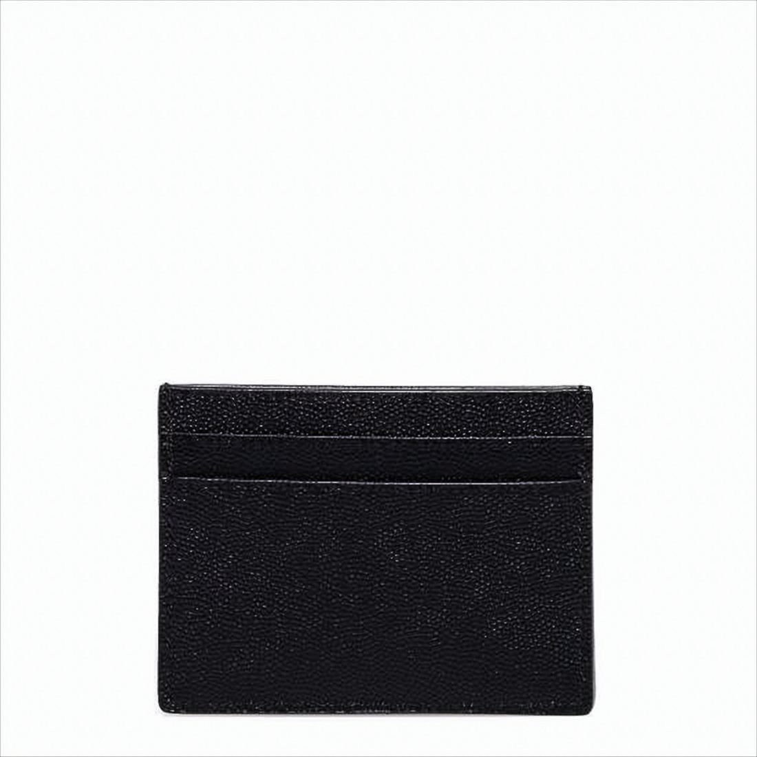 Saint Laurent Textured Calf Leather Card Wallet With Multiple Slots