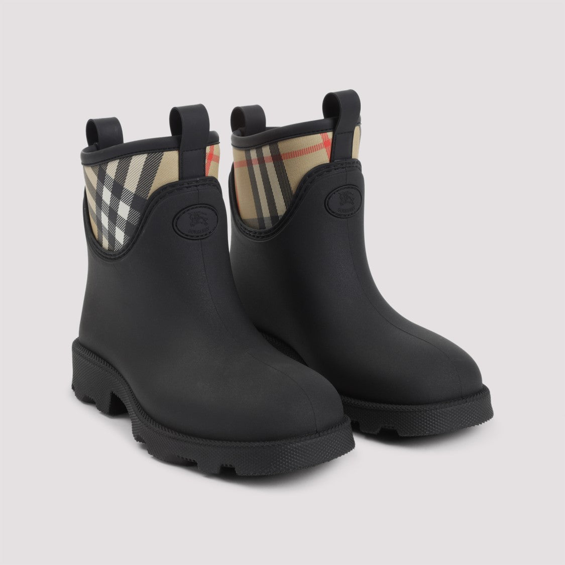 Burberry Ankle Boots With Black Rubber Exterior