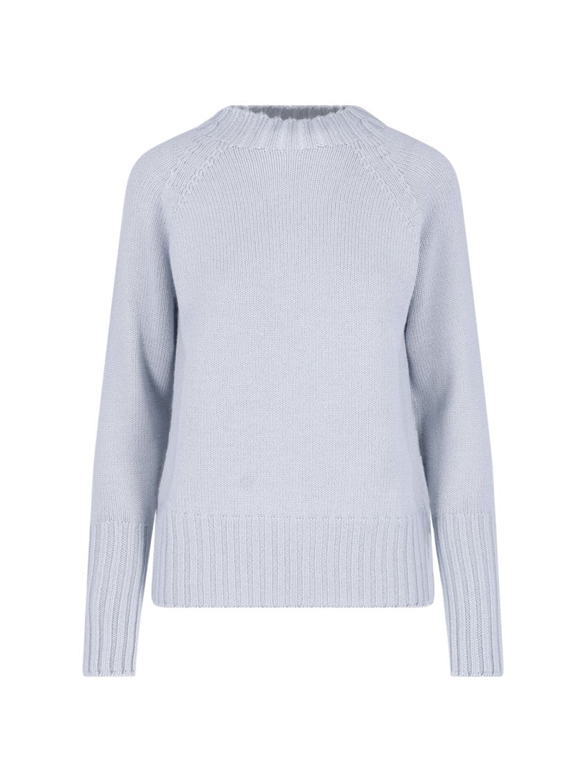 Drumohr Light Blue Merino Wool Crewneck Sweater