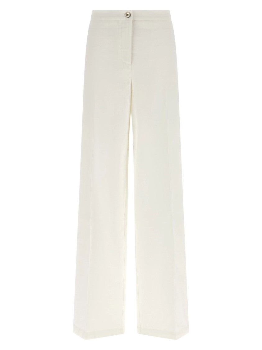 Pinko Jacopone Wide-Leg High-Waisted Pants