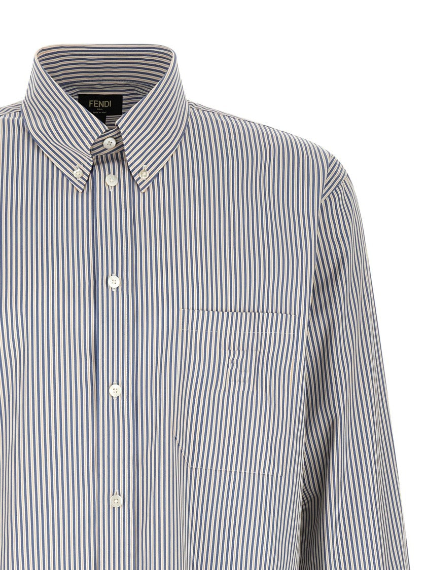 Fendi Striped Button-Down Shirt