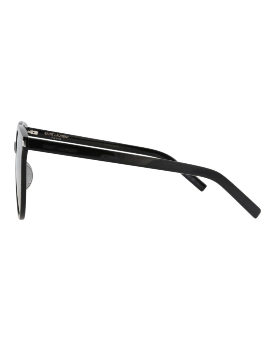 Saint Laurent Round-Frame Acetate Sunglasses