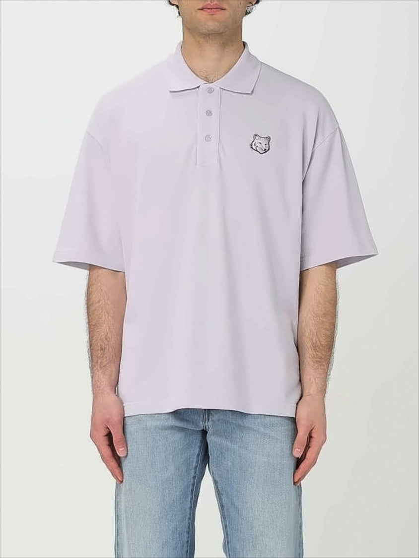 Maison Kitsuné Short-Sleeved Polo Shirt With Classic Collar
