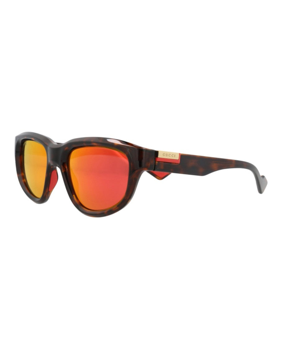 Gucci Round-Frame Injection Sunglasses