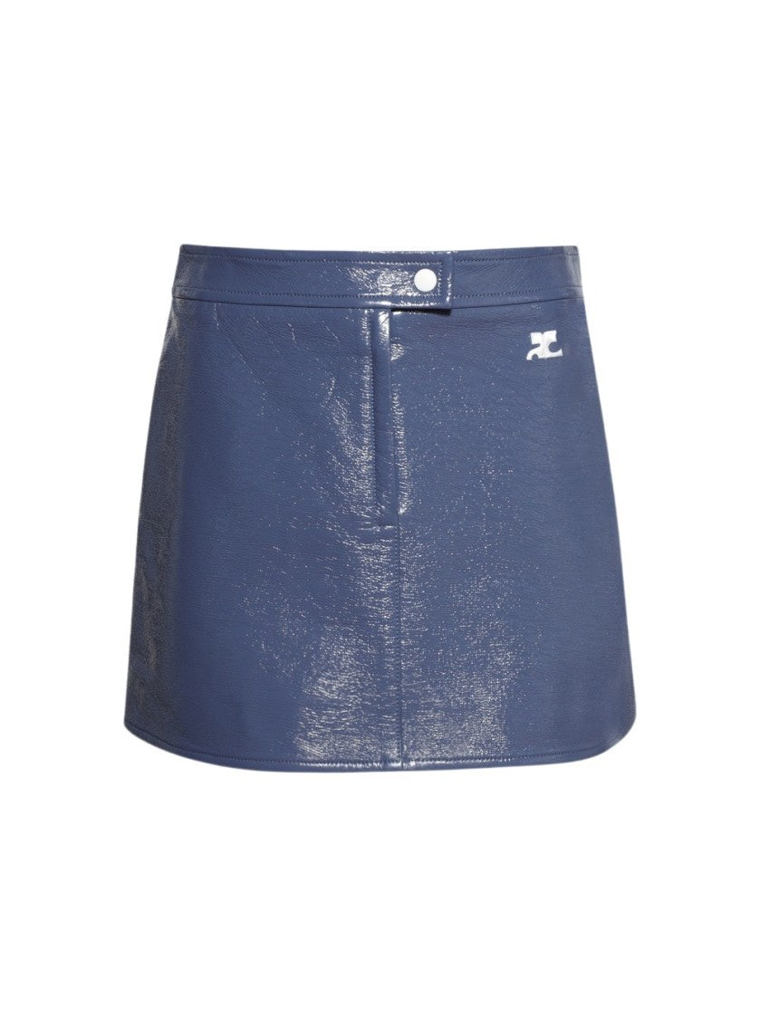 Courrèges Vinyle Reedition Skirt Dusk Blue