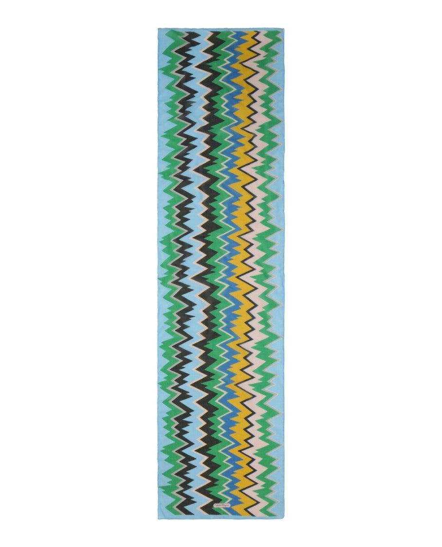 Ferragamo Zigzag Print Scarf