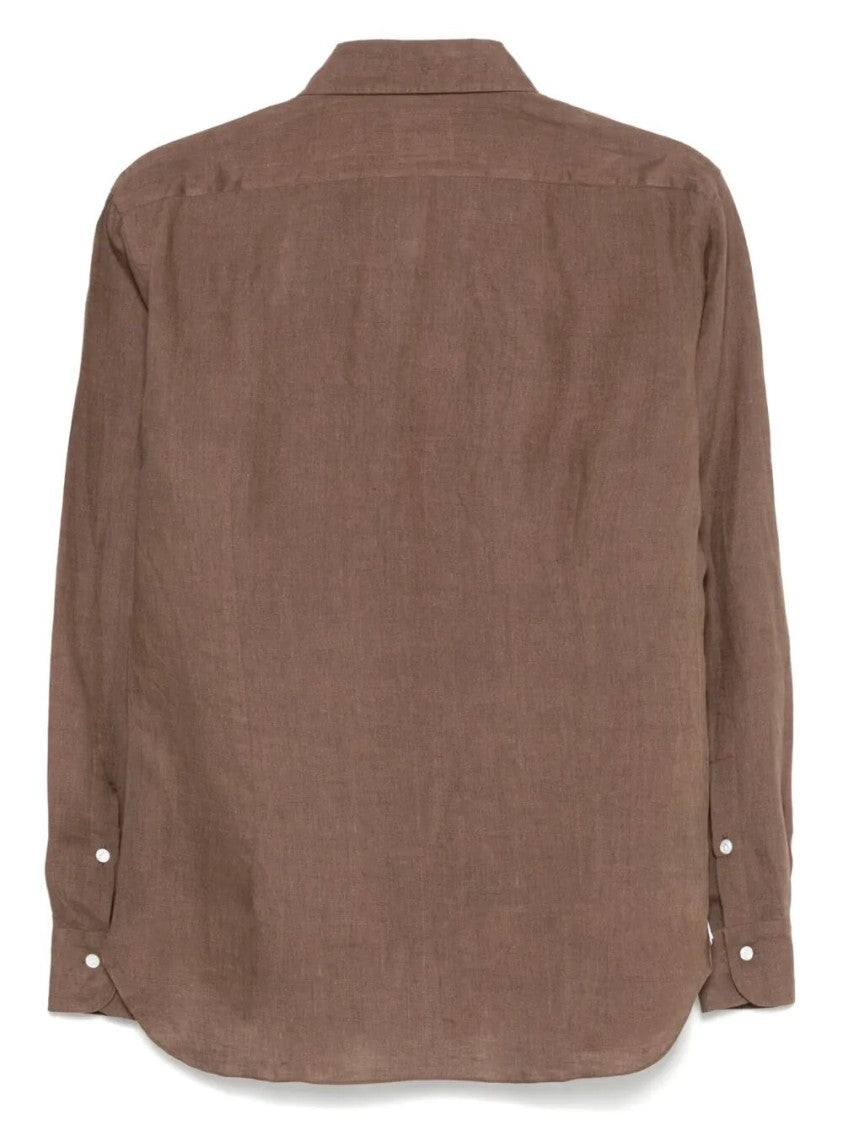 Barba Napoli Classic Long-Sleeve Linen Shirt