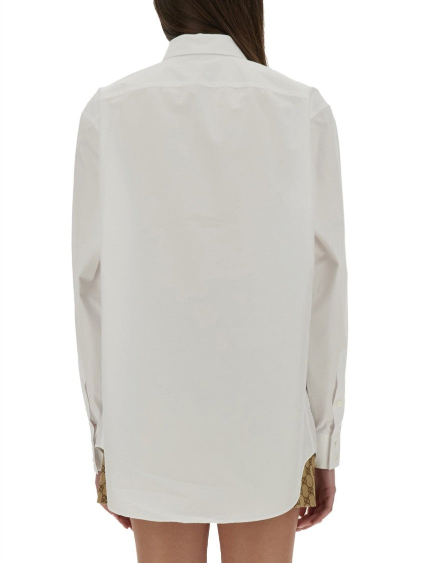 Gucci Cotton Poplin Shirt With Classic Button-Down Design