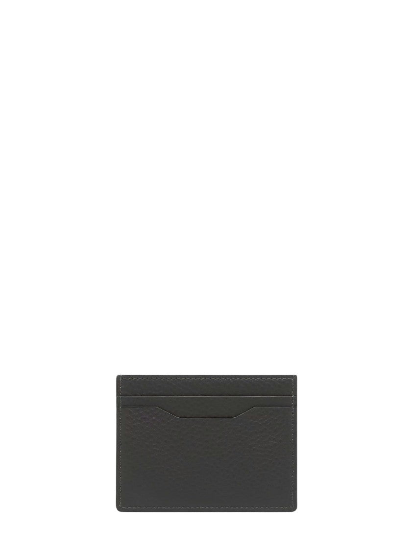 Ferrari Garnet Leather Card Holder