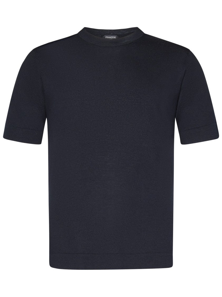 Franzese Collection Nuvola Model Silk-Cashmere Blend T-Shirt