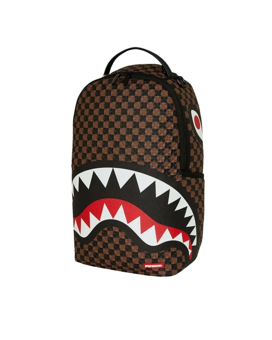 Sprayground Pyramid-Print Eco-Leather Backpack