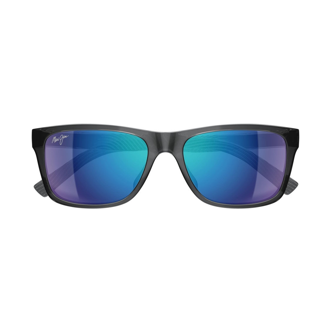 Maui Jim Kowelo Rectangular Frame Sunglasses With Mirrored Gradient Lenses