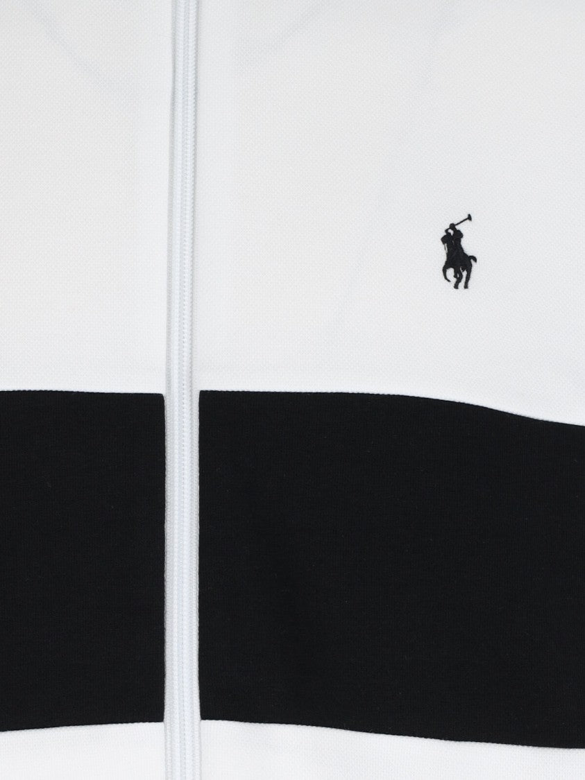 Polo Ralph Lauren Logo Zip Sweatshirt – White