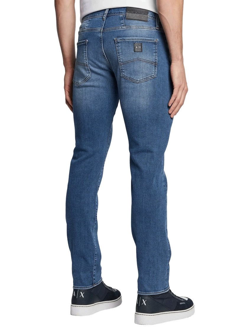 Armani Exchange Slim-Fit Denim Jeans With Classic Five-Pocket Design