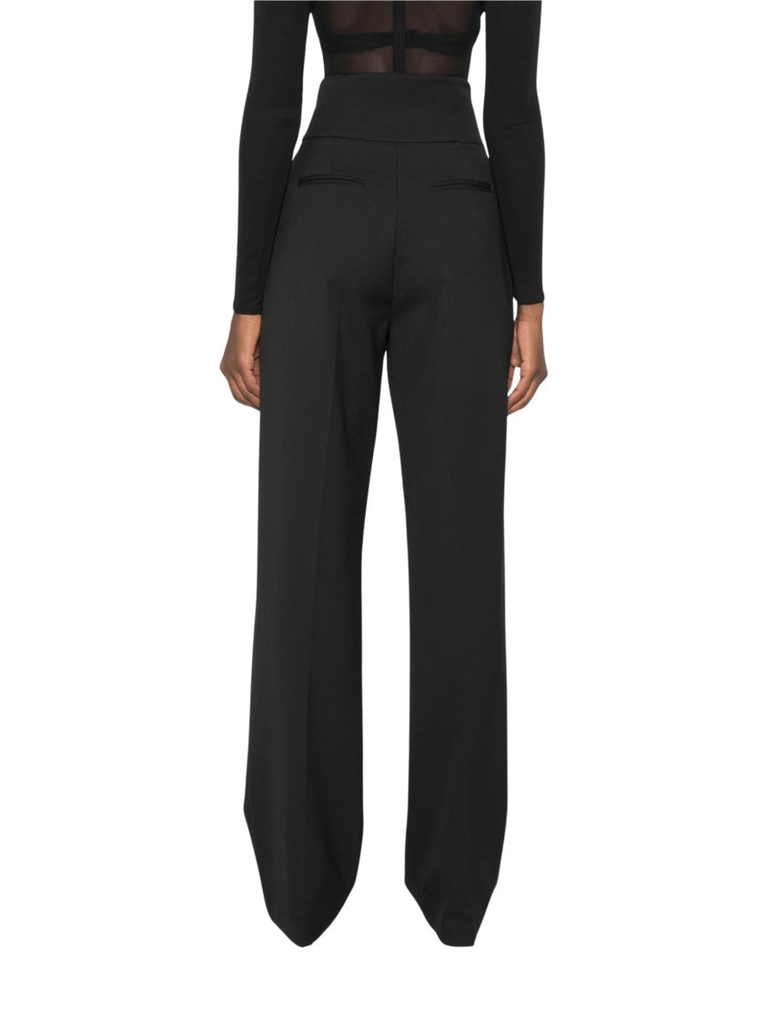 Elisabetta Franchi Pantalone High-Waisted Wide-Leg Pants