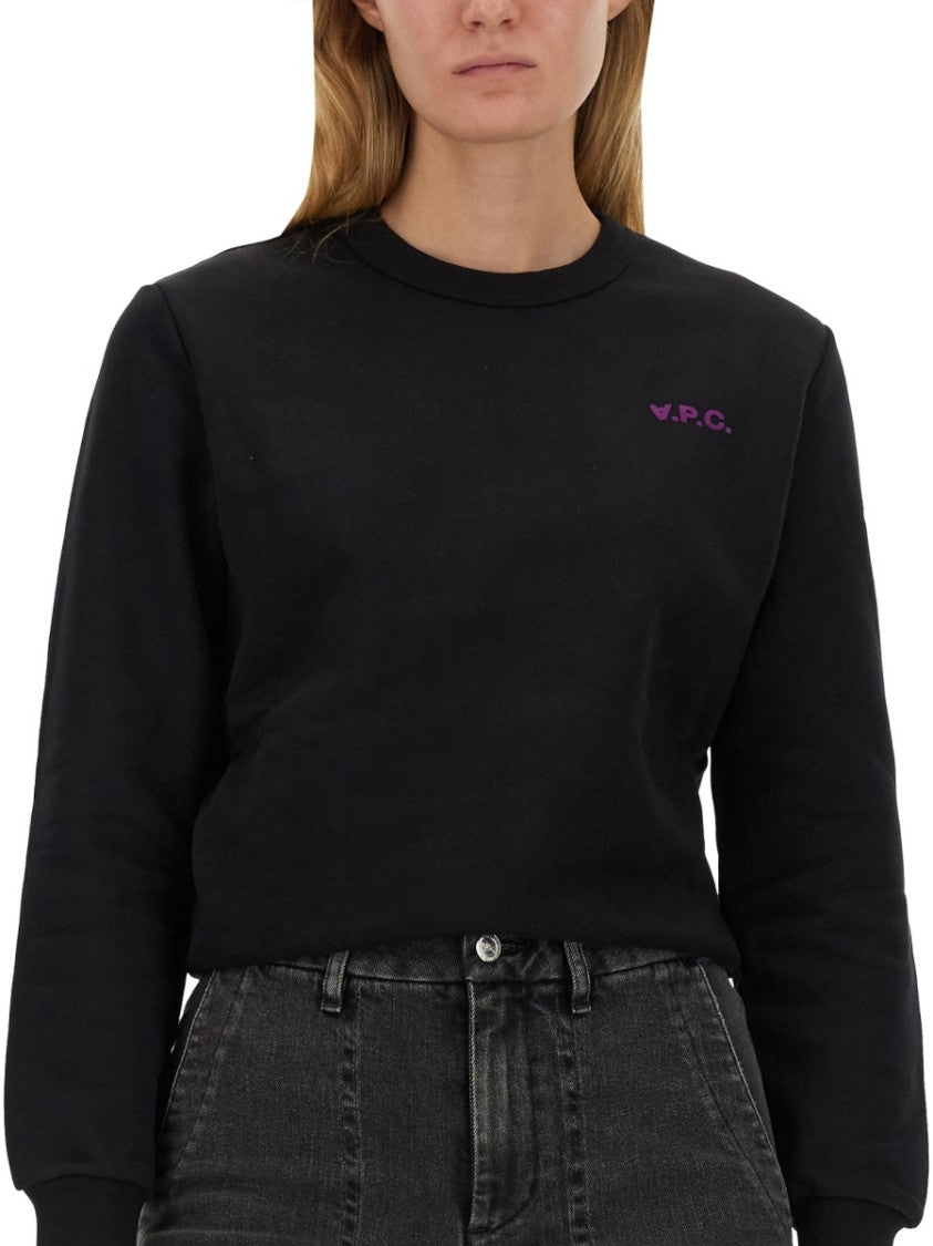 A.P.C. Relaxed-Fit Cotton Sweatshirt With Logo Detail
