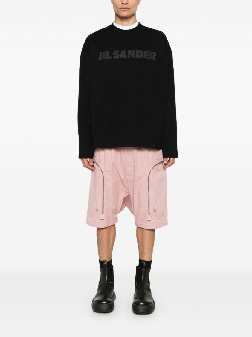 Jil Sander Relaxed Fit Black Cotton Jersey T-Shirt