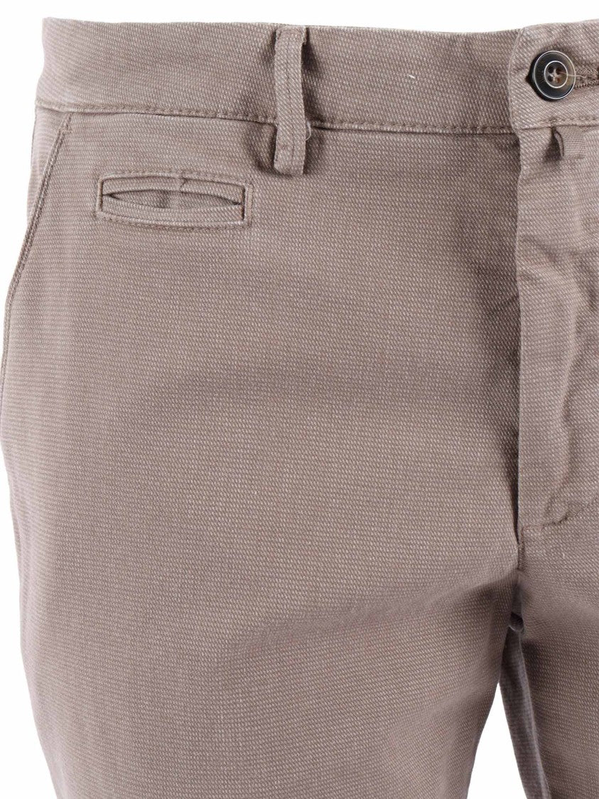 Briglia Slim Fit Trousers With Textured Fabric