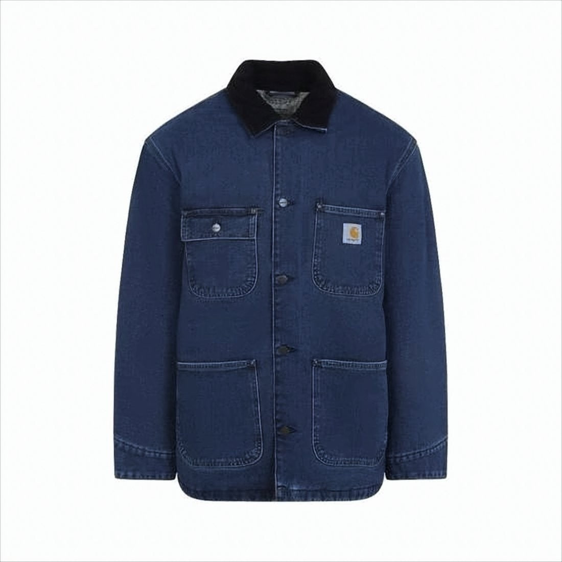 Carhartt Wip Classic Denim Coat With Corduroy Collar