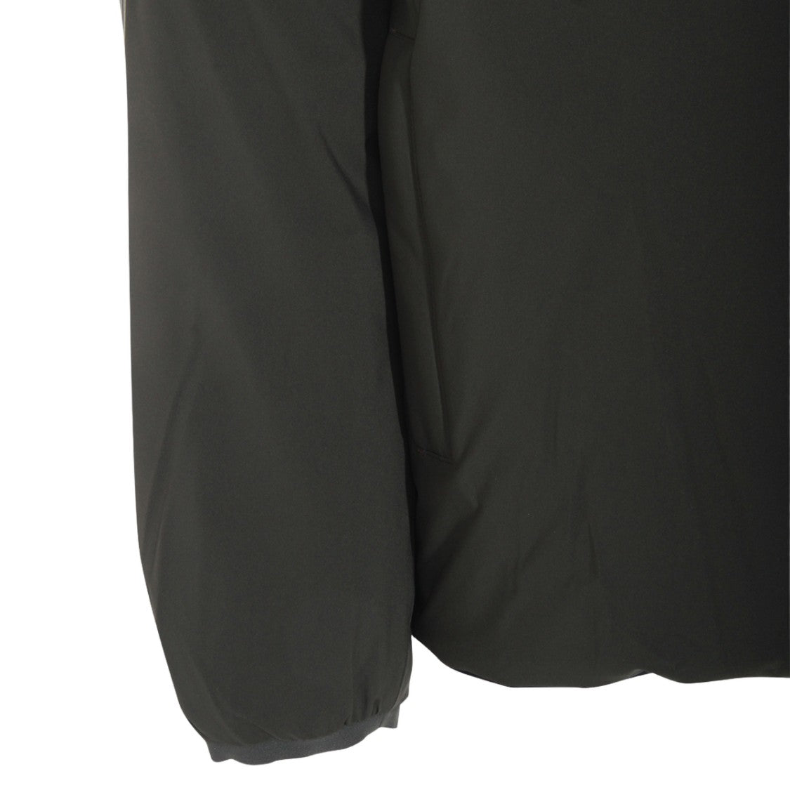 K-Way Black Coat With High Collar