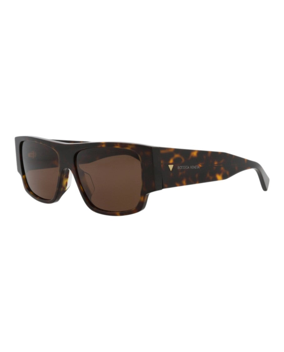 Bottega Veneta Square-Frame Sunglasses In Recycled Acetate With Tortoiseshell Pattern
