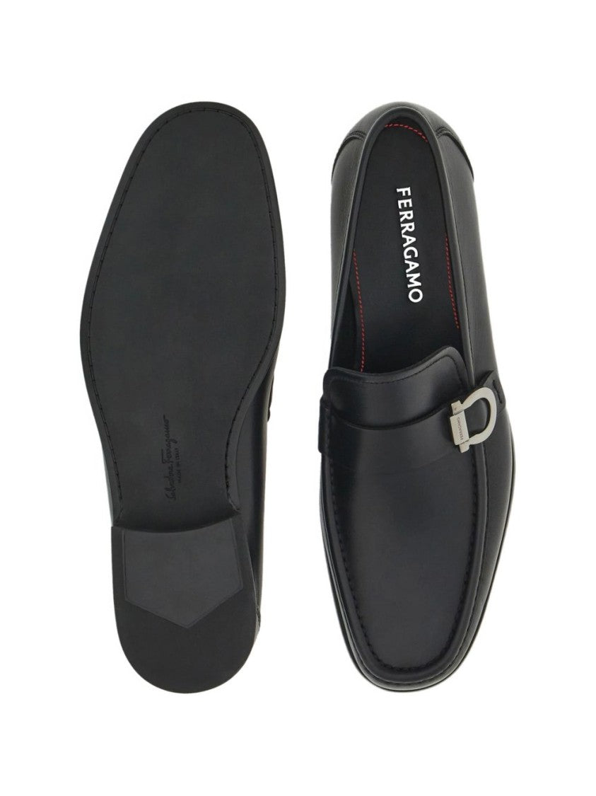 Ferragamo Smooth Leather Loafers With Polished Finish