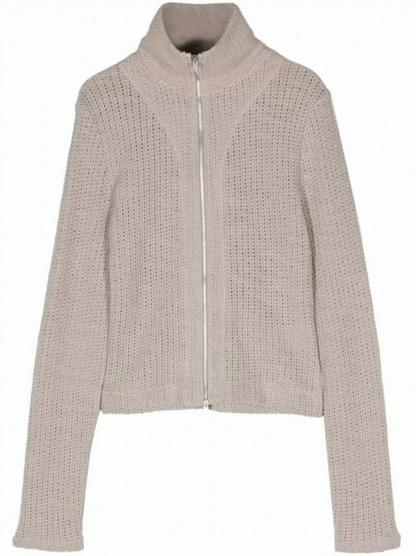 Our Legacy Textured Loop Knit Slim-Fit Sweater With High Collar