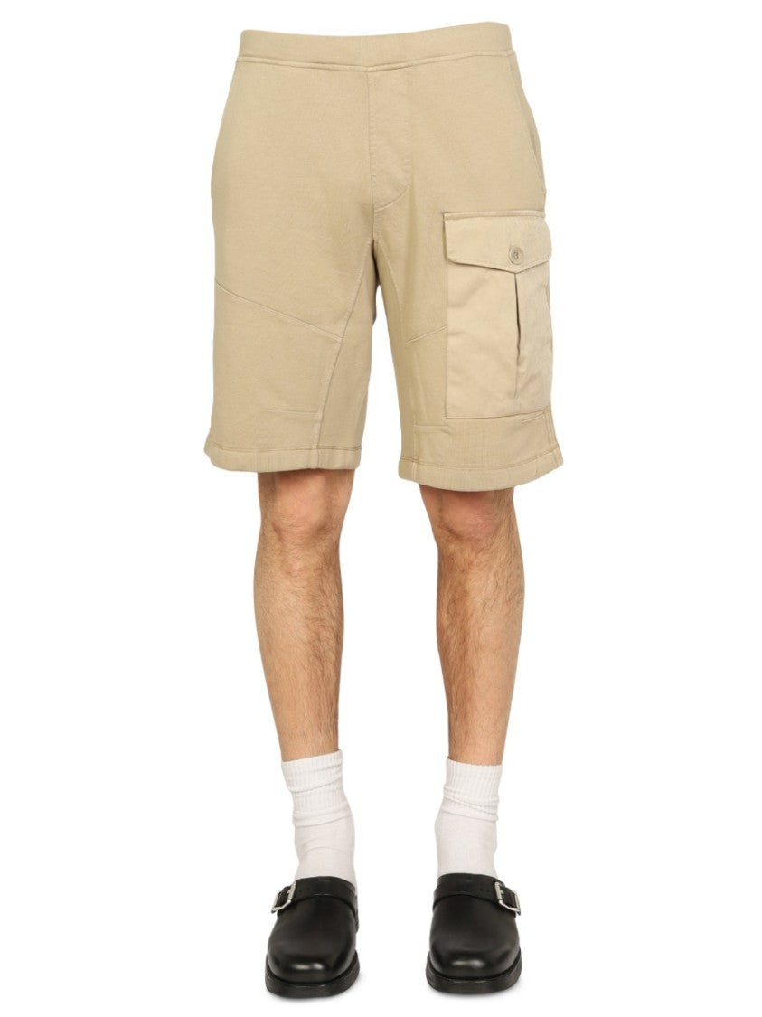 Ten C Bermuda Shorts With Elastic Waistband