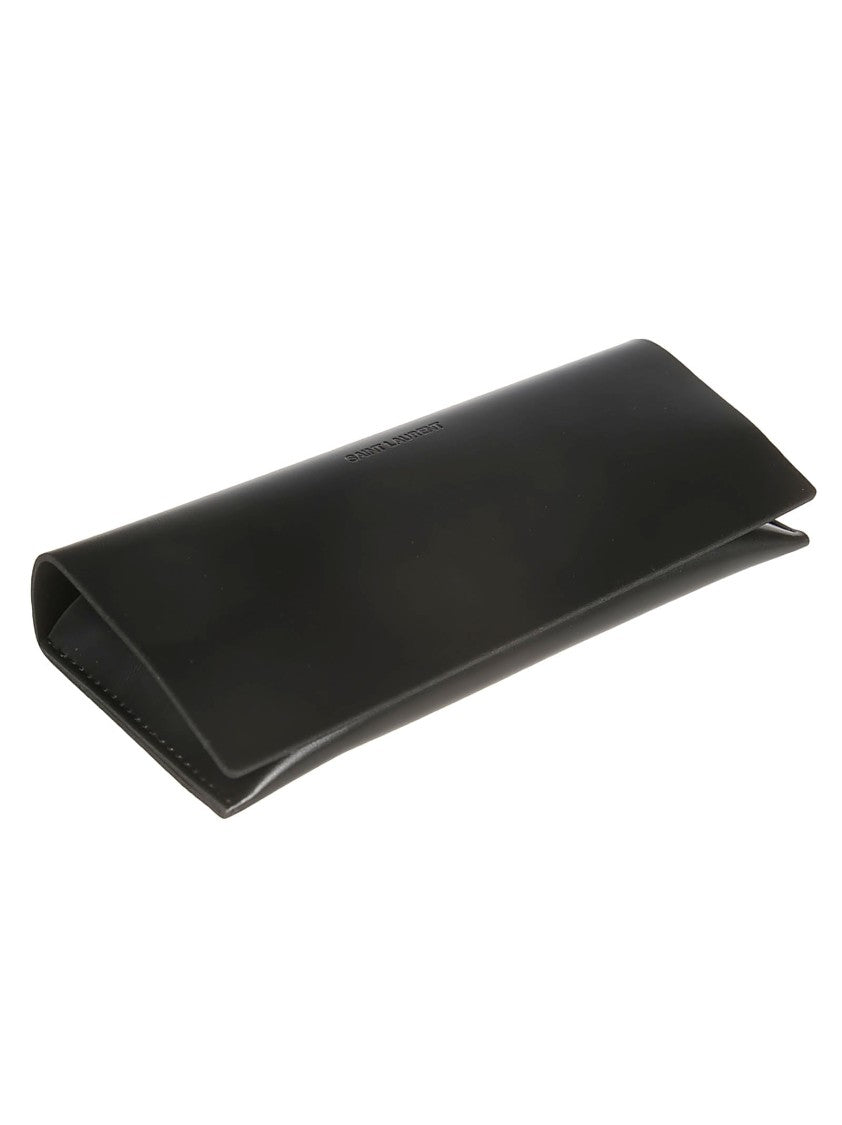 Saint Laurent Rectangular Acetate Sunglasses With Polished Finish