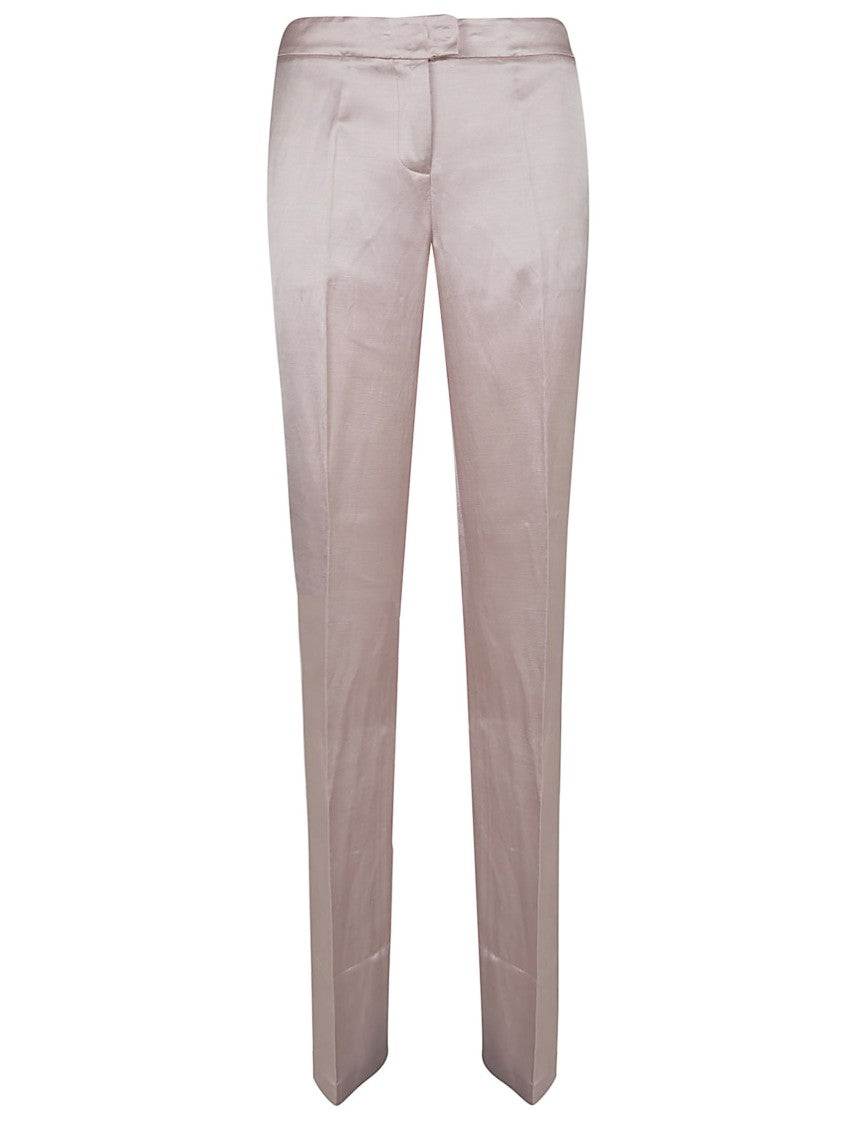 The Andamane Structured Satin Regular Fit Trousers