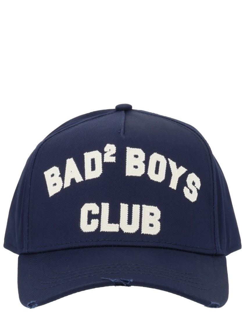 Dsquared2 Navy D2 College Bad Boys Club Hat