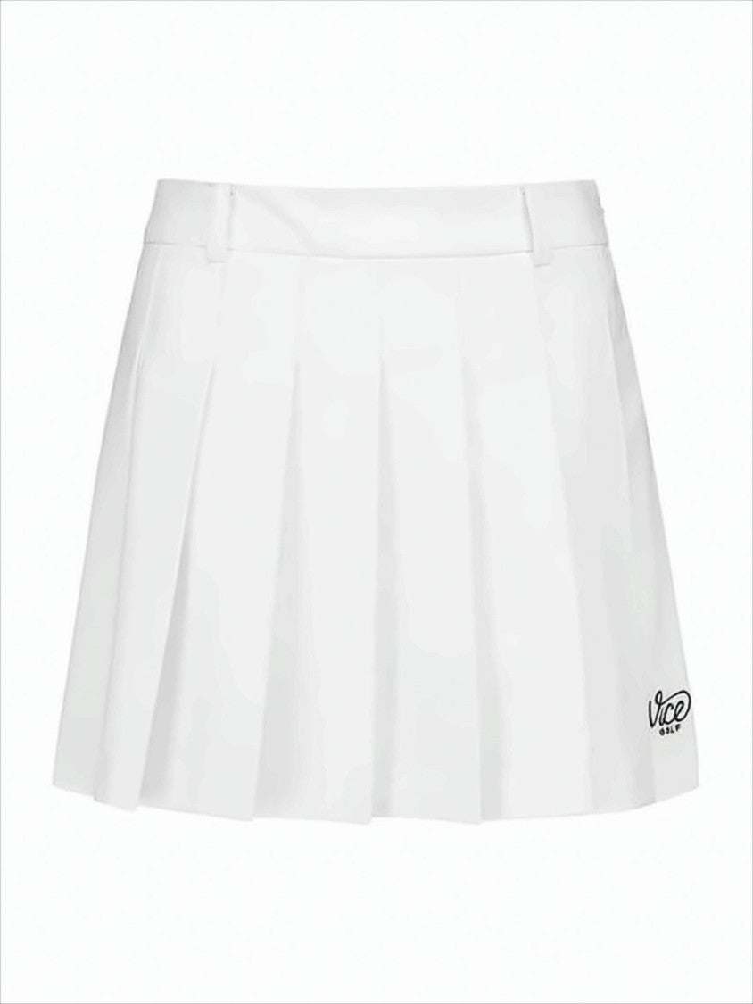 Vice Golf Pleated Mini Skirt With Structured Silhouette