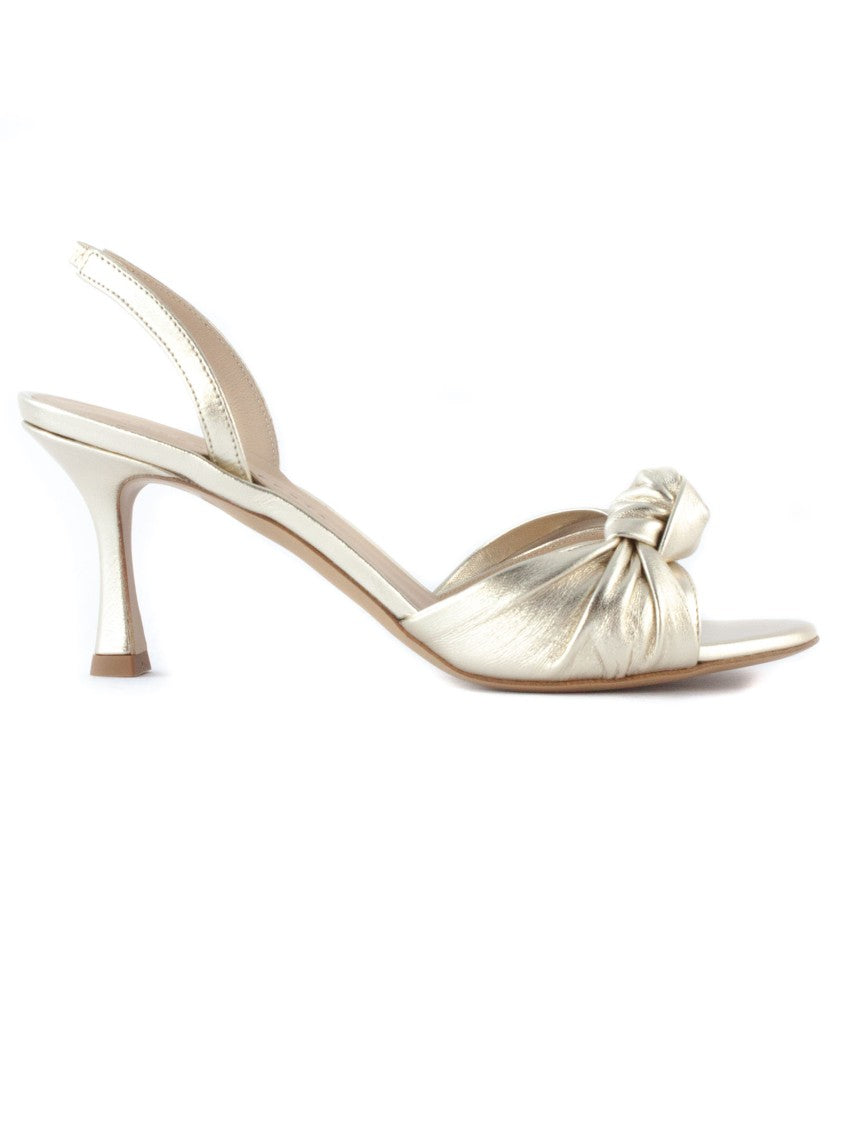 Roberto Festa Metallic Gold Slingback Sandal