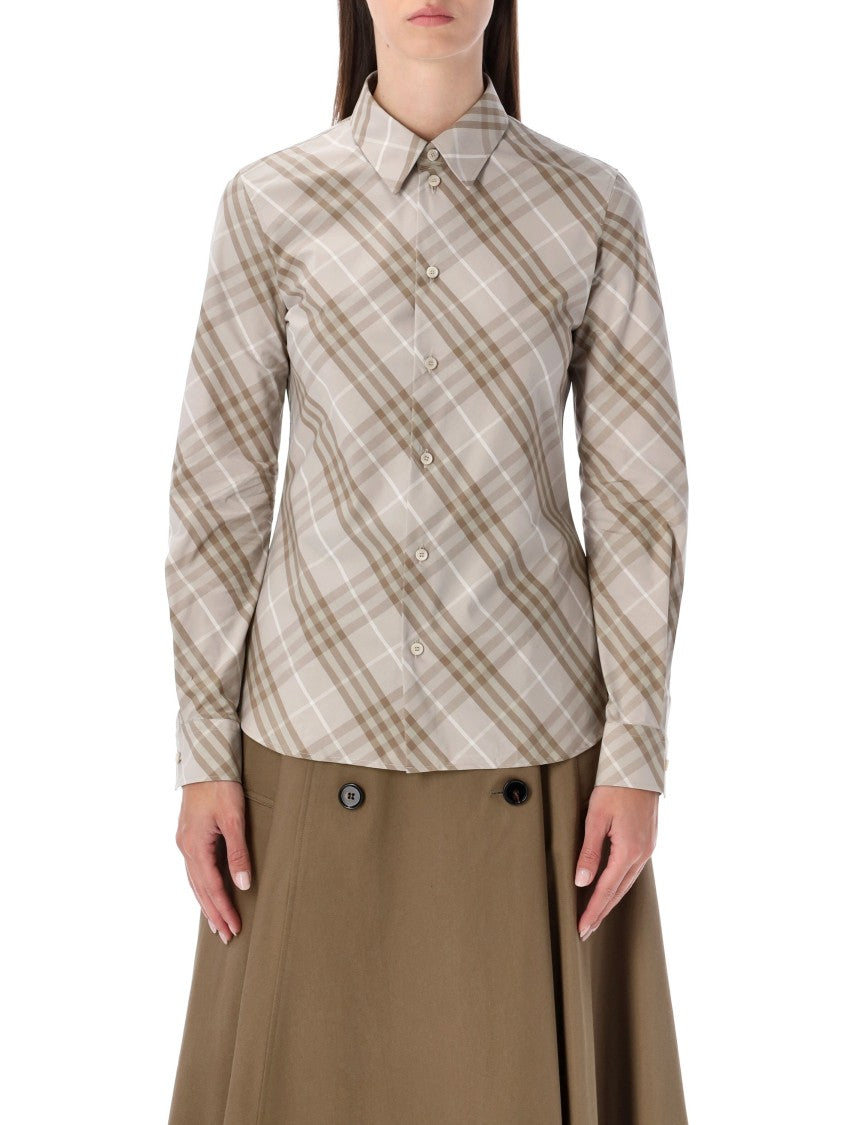 Burberry London Slim Fit Cotton Check Shirt