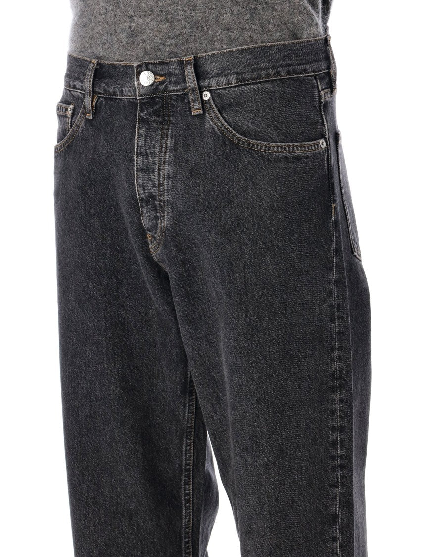 Sunflower Loose Fit Black Stone Washed Organic Denim Jeans