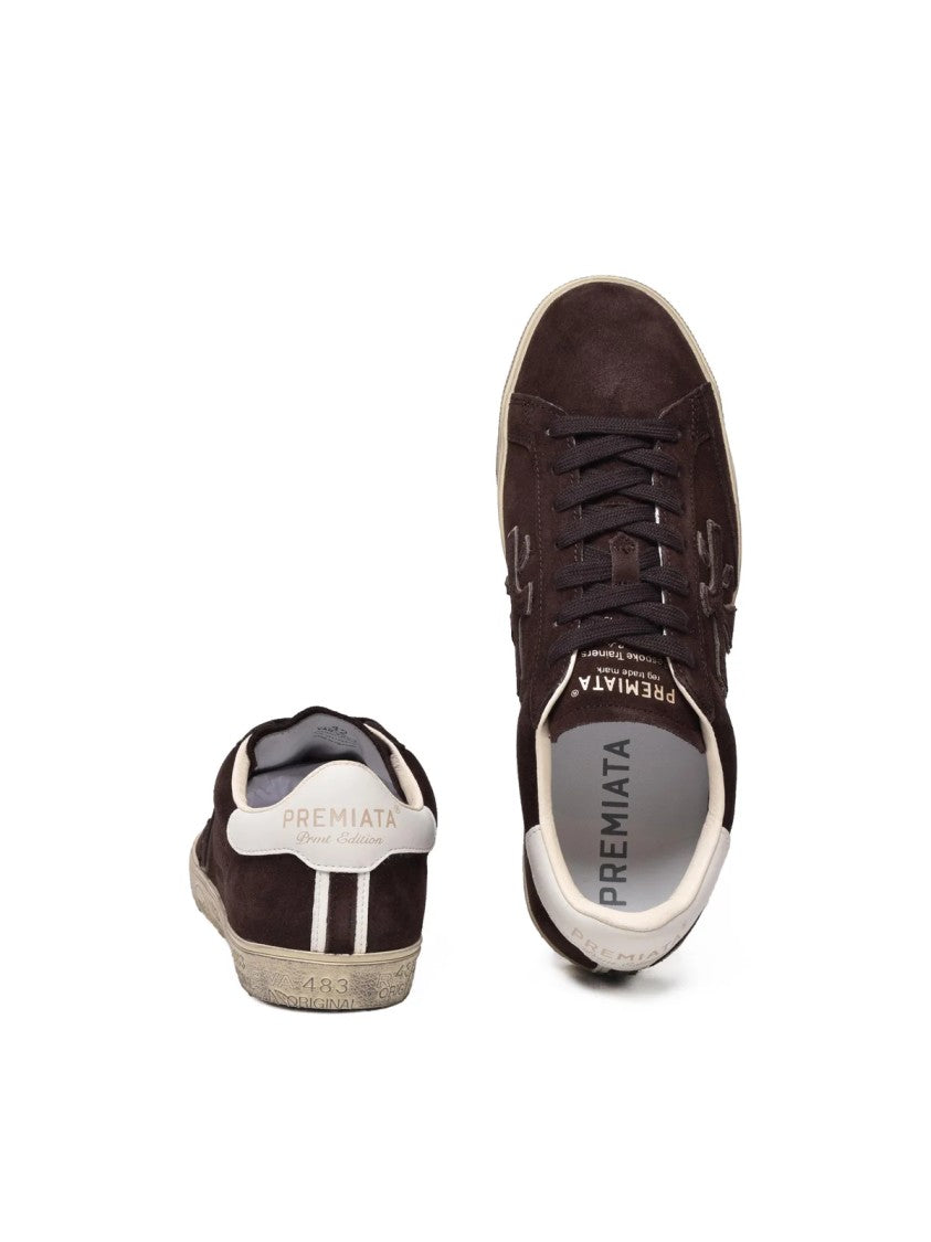 Premiata Brown Suede Classic Sneakers