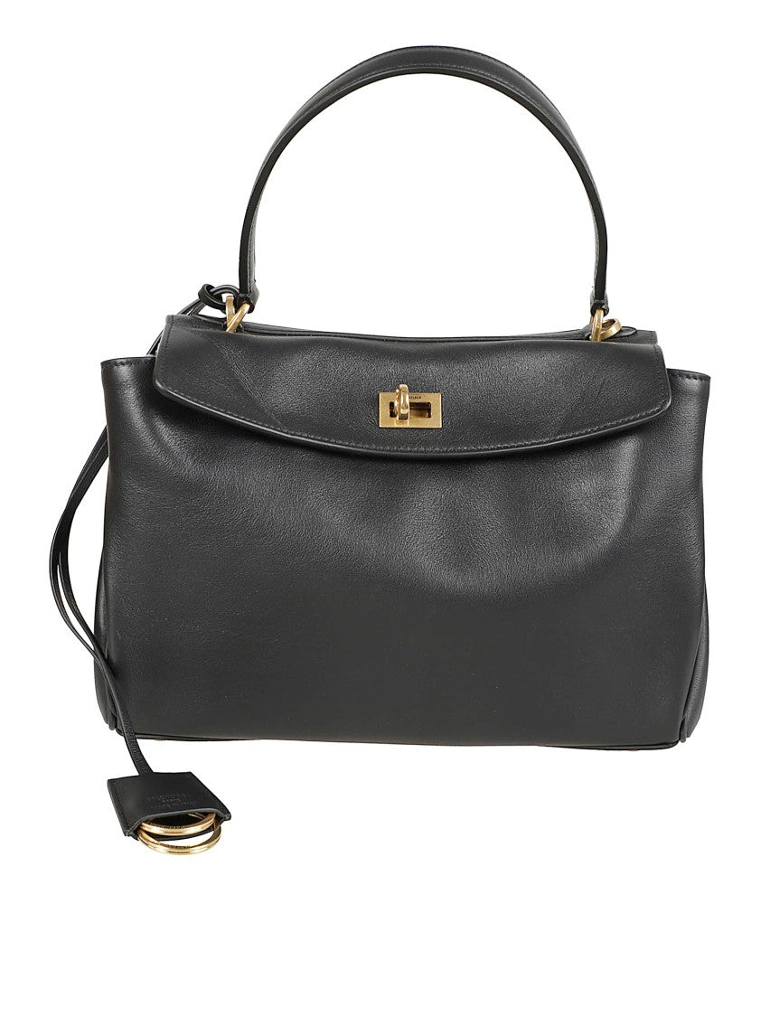 Balenciaga Smooth Grain Leather Handbag With Detachable Strap
