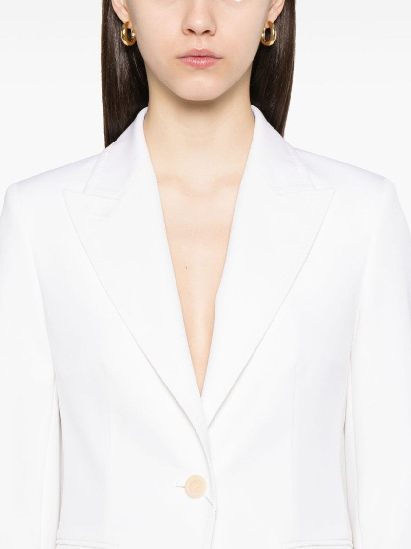 Max Mara Single-Breasted Blazer With Tailored English Rear Vents