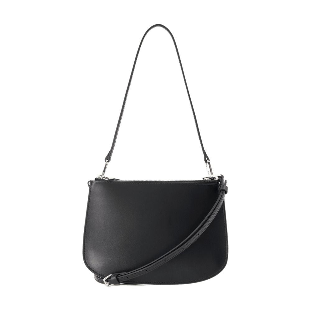 Diesel 1Dr Twin Shoulder Bag - Leather - Black