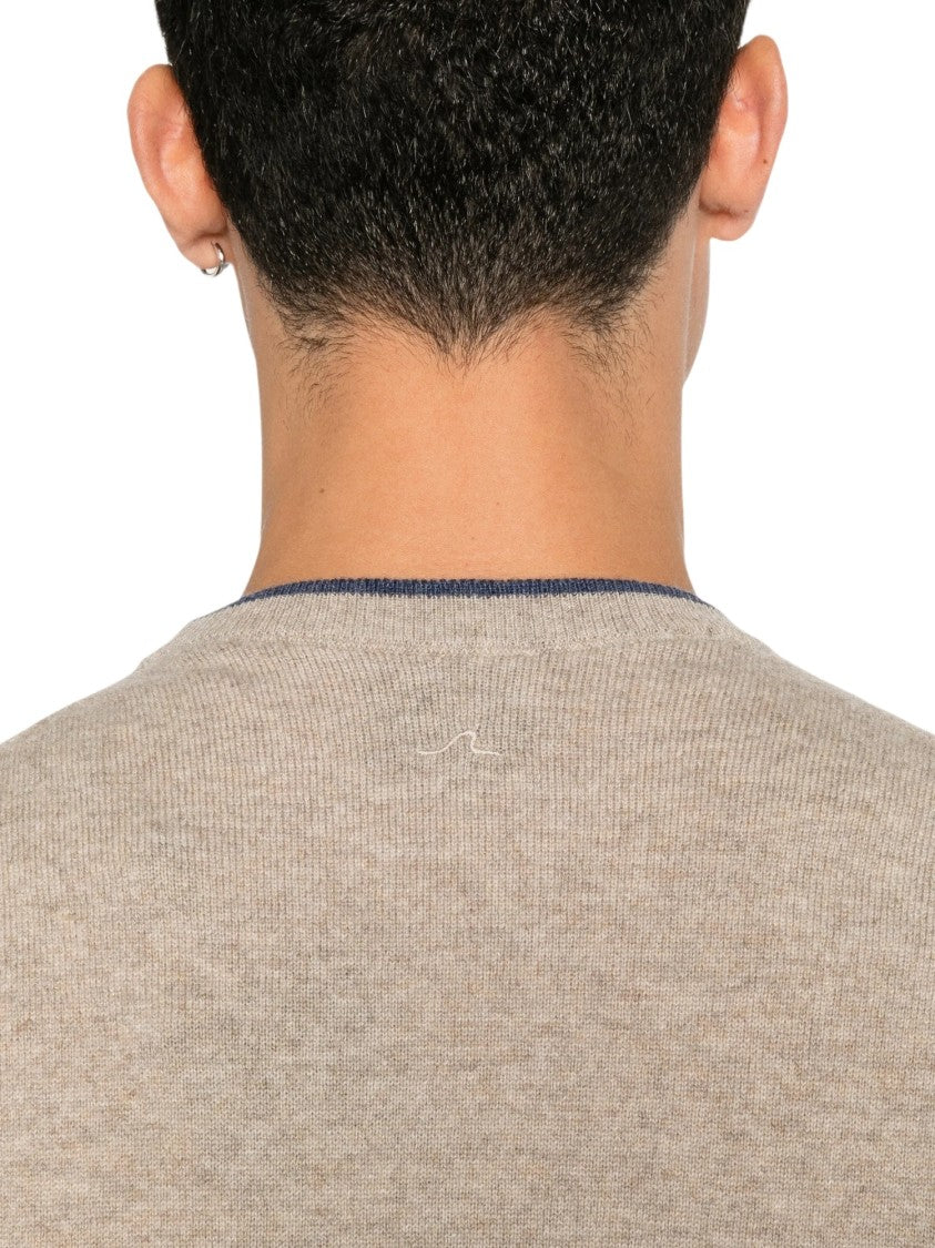 Paul & Shark Fine-Knit Wool Sweater With Contrasting Trim
