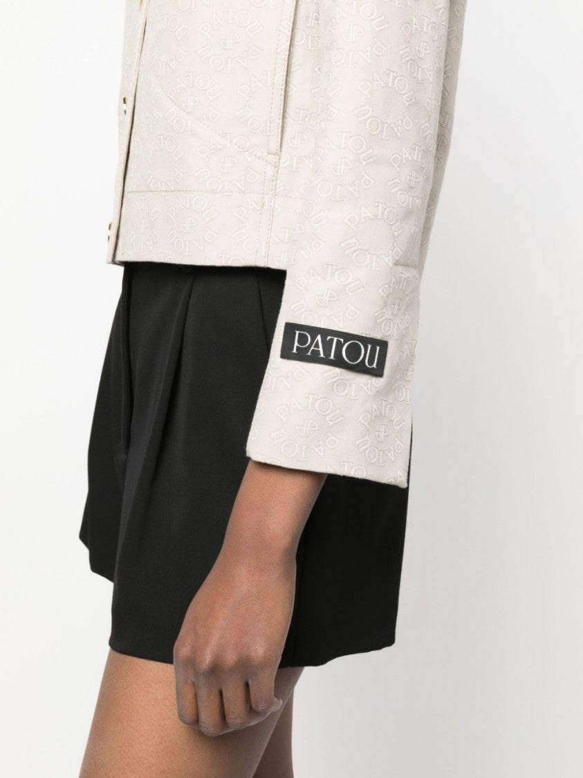 Patou Cropped Beige Tailored Jacket