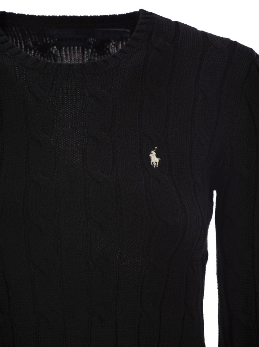 Polo Ralph Lauren Slim-Fit Cable Knit Sweater With Classic Design