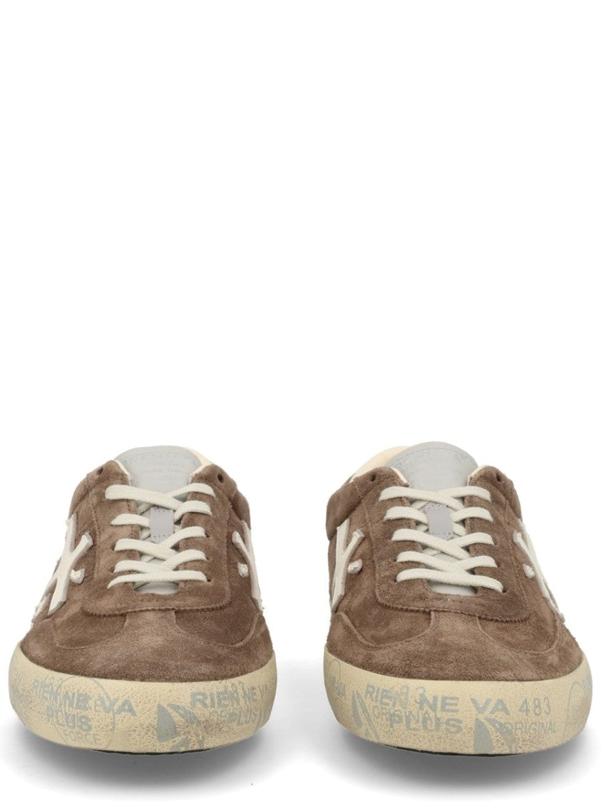 Premiata David Suede Leather Low Sneakers