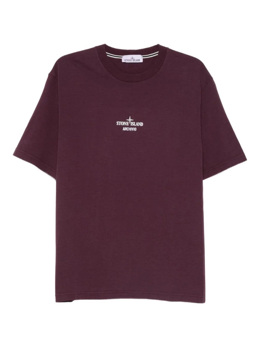 Stone Island Logo Cotton T-Shirt