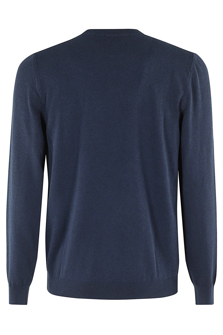 A.P.C. Navy Blue Stretch Cotton Sweater